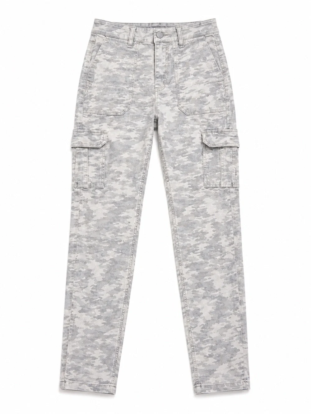 SPANX Gray Camo Cargo Skinny Pants Women’s Medium Shaping Utility